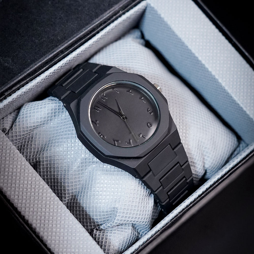 Black Aura Fiber Watch – Premium Men’s Timepiece