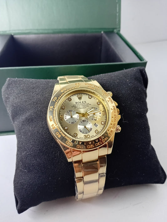 Rolex – Oyster Perpetual Cosmograph – Golden Stainless Steel Watch | Premium Lock